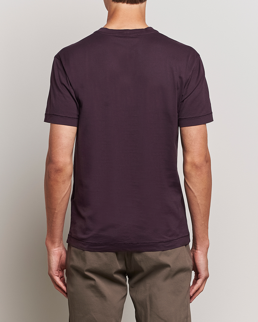 Herre | T-Shirts | Stone Island | Garment Dyed Jersey T-Shirt Dark Burgundy