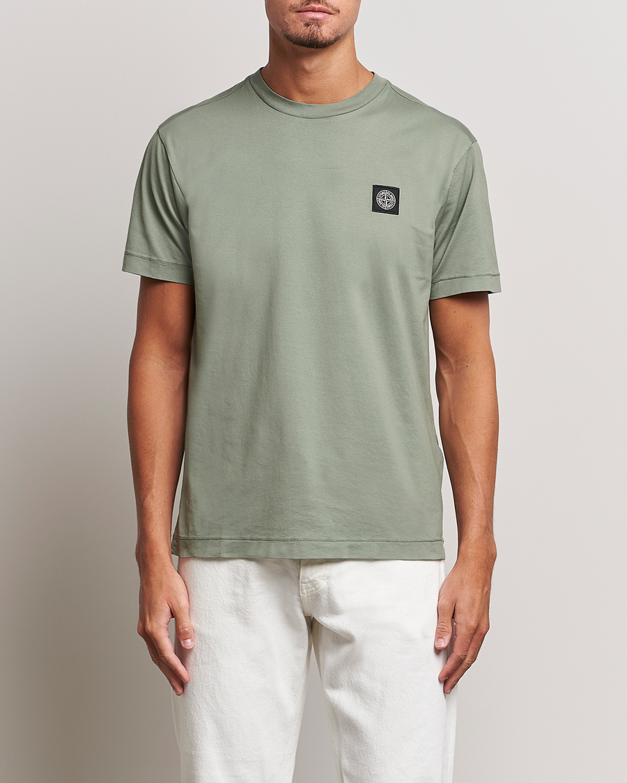 Herre | T-Shirts | Stone Island | Garment Dyed Jersey T-Shirt Sage
