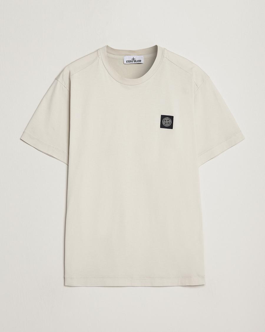 Herre | T-Shirts | Stone Island | Garment Dyed Jersey T-Shirt Plaster