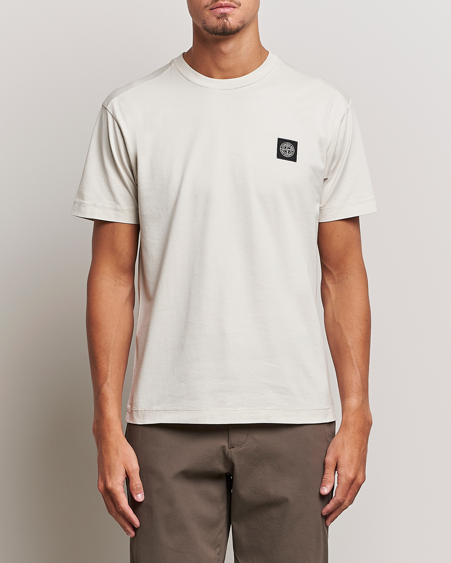 Herre | T-Shirts | Stone Island | Garment Dyed Jersey T-Shirt Plaster