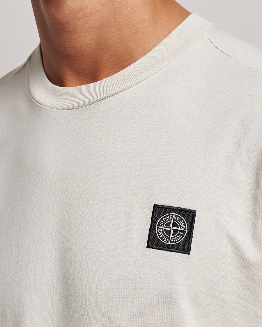 Herre | T-Shirts | Stone Island | Garment Dyed Jersey T-Shirt Plaster