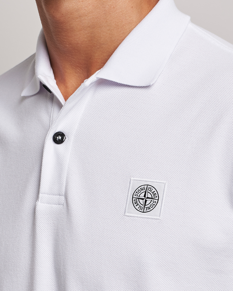 Herre | Pikéer | Stone Island | Cotton Pique Polo White