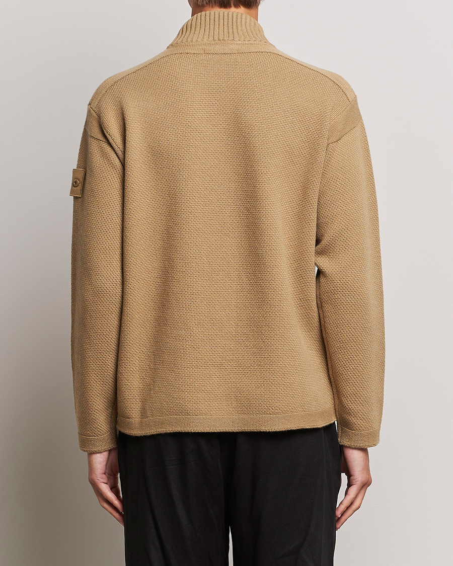 Herre | Gensere | Stone Island | Ghost Piece Geelong Wool Turtleneck Dark Beige
