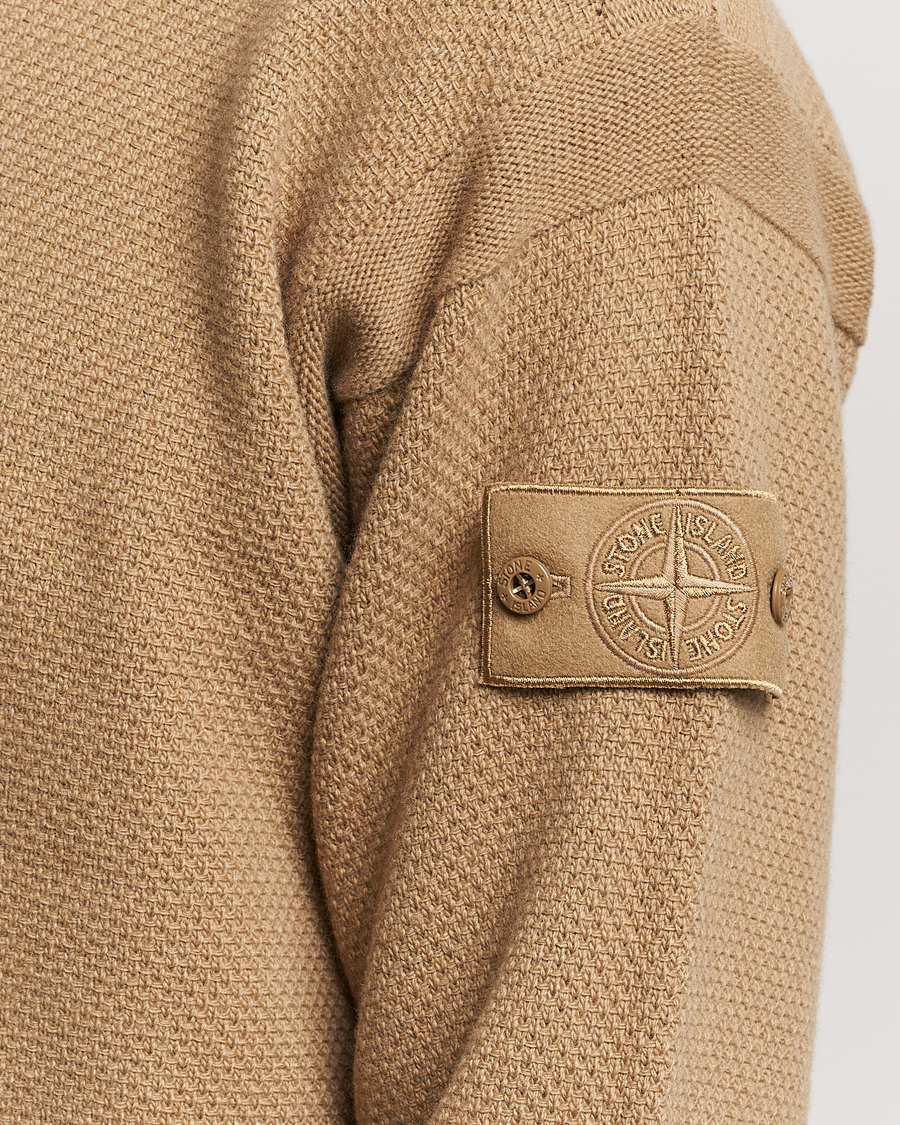 Herre | Gensere | Stone Island | Ghost Piece Geelong Wool Turtleneck Dark Beige