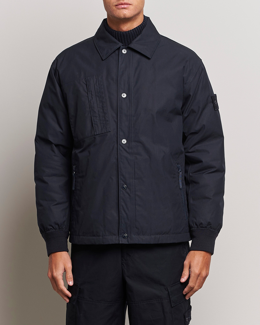 Herre | Jakker | Stone Island | Ghost Piece O-Ventile Jacket Navy Blue