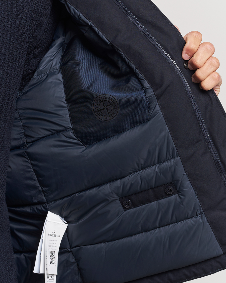 Herre | Jakker | Stone Island | Ghost Piece O-Ventile Jacket Navy Blue