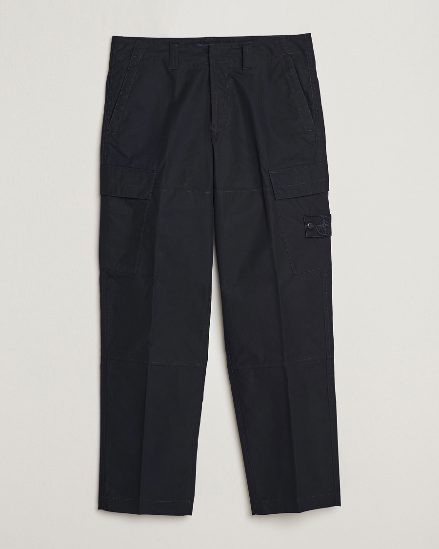 Herre |  | Stone Island | Ghost Piece O-Ventile Trousers Navy Blue