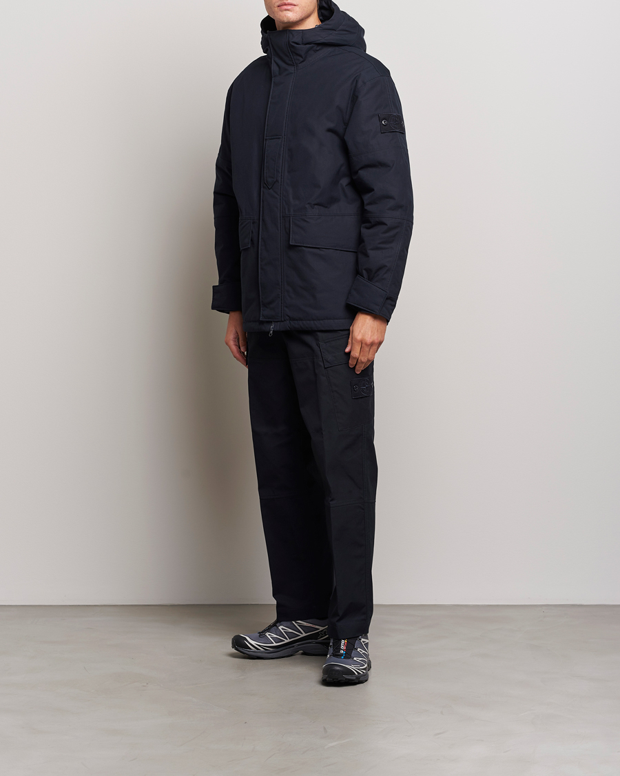Herre | Bukser | Stone Island | Ghost Piece O-Ventile Trousers Navy Blue
