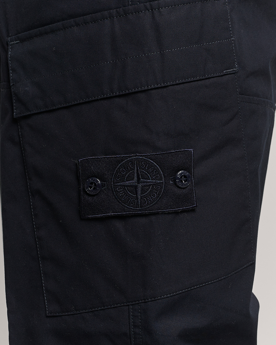 Herre | Bukser | Stone Island | Ghost Piece O-Ventile Trousers Navy Blue