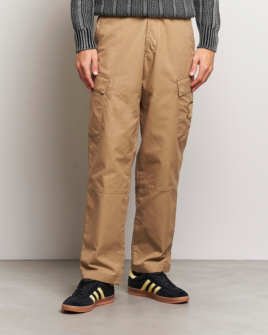 Herre | Bukser | Stone Island | Ghost Piece O-Ventile Trousers Dark Beige