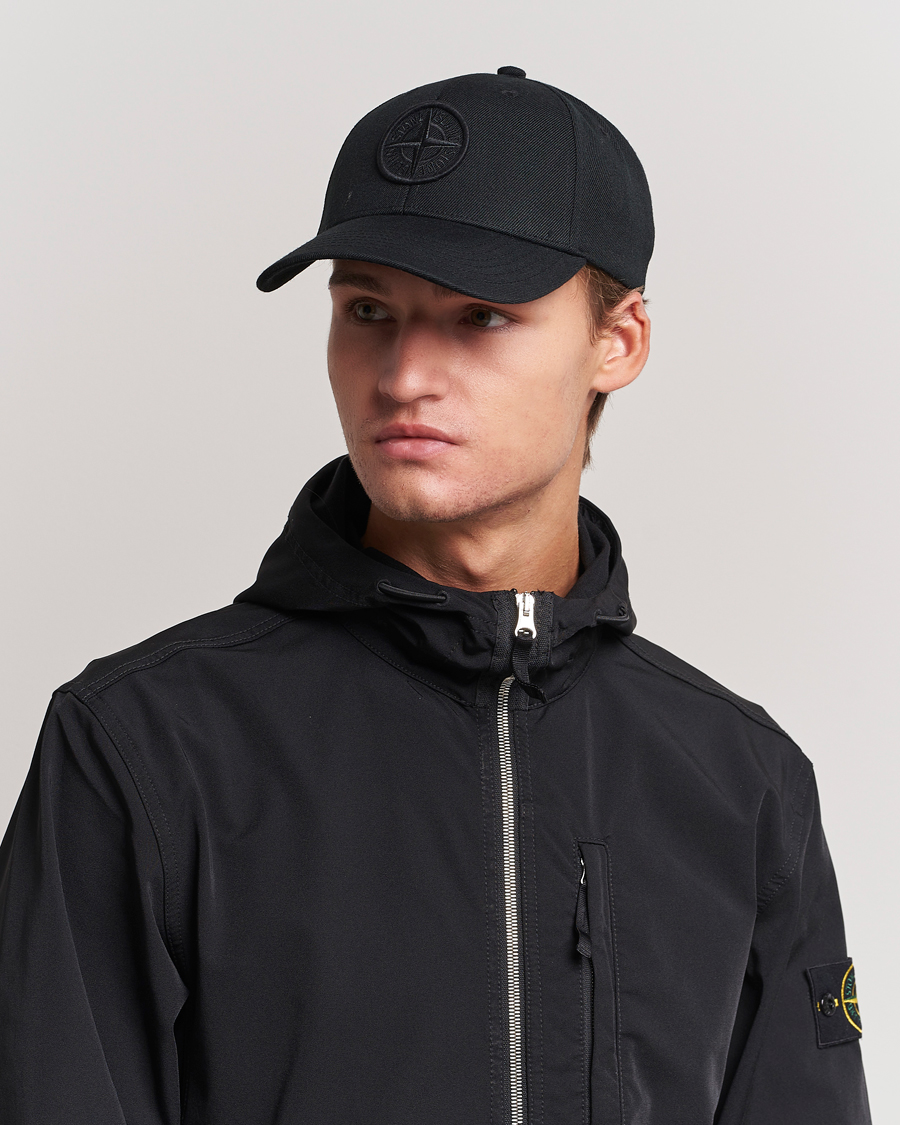 Herre | Caps | Stone Island | Mix Wool Gabardine Cap Black