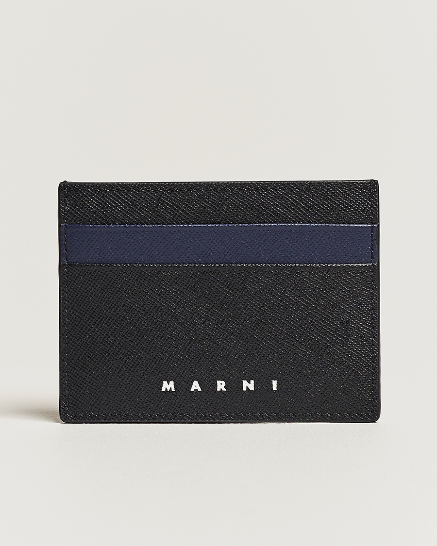 Herre |  | Marni | Saffiano Leather Cardholder Blublack