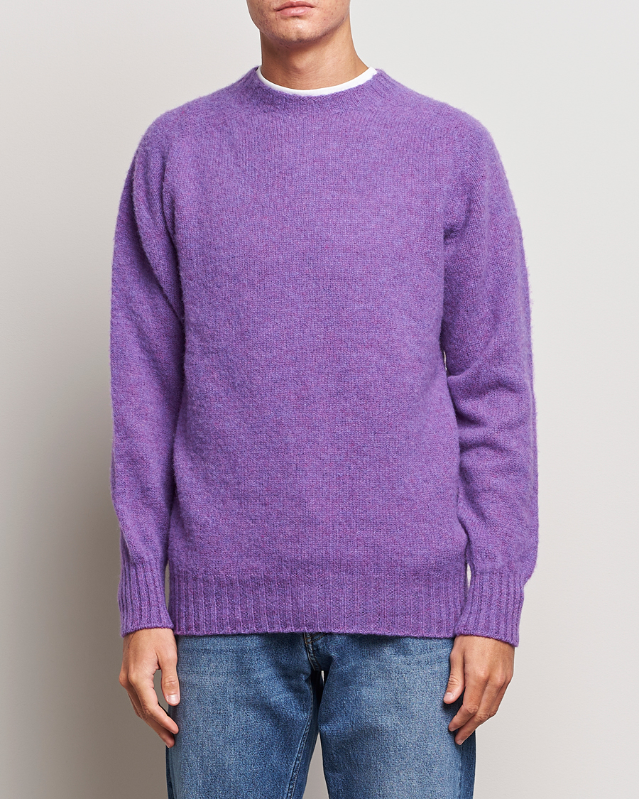 Herre | Howlin' | Howlin' | Brushed Wool Sweater Purple Lover