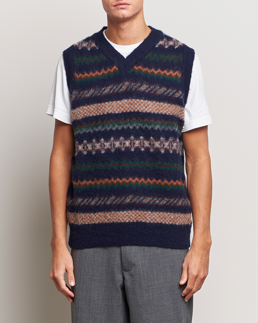 Herre |  | Howlin' | Brushed Wool Vest Navy