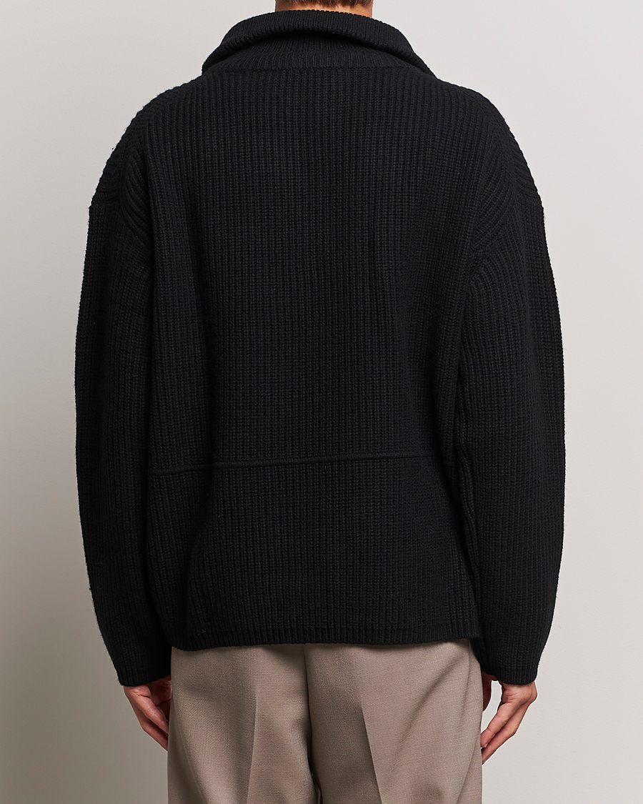 Herre | Gensere | Axel Arigato | Team Knitted Half Zip Black