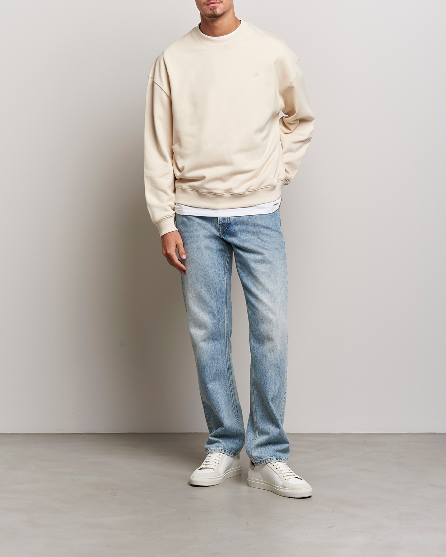 Herre | Gensere | Axel Arigato | Honor Crew Neck Sweatshirt Pale Beige
