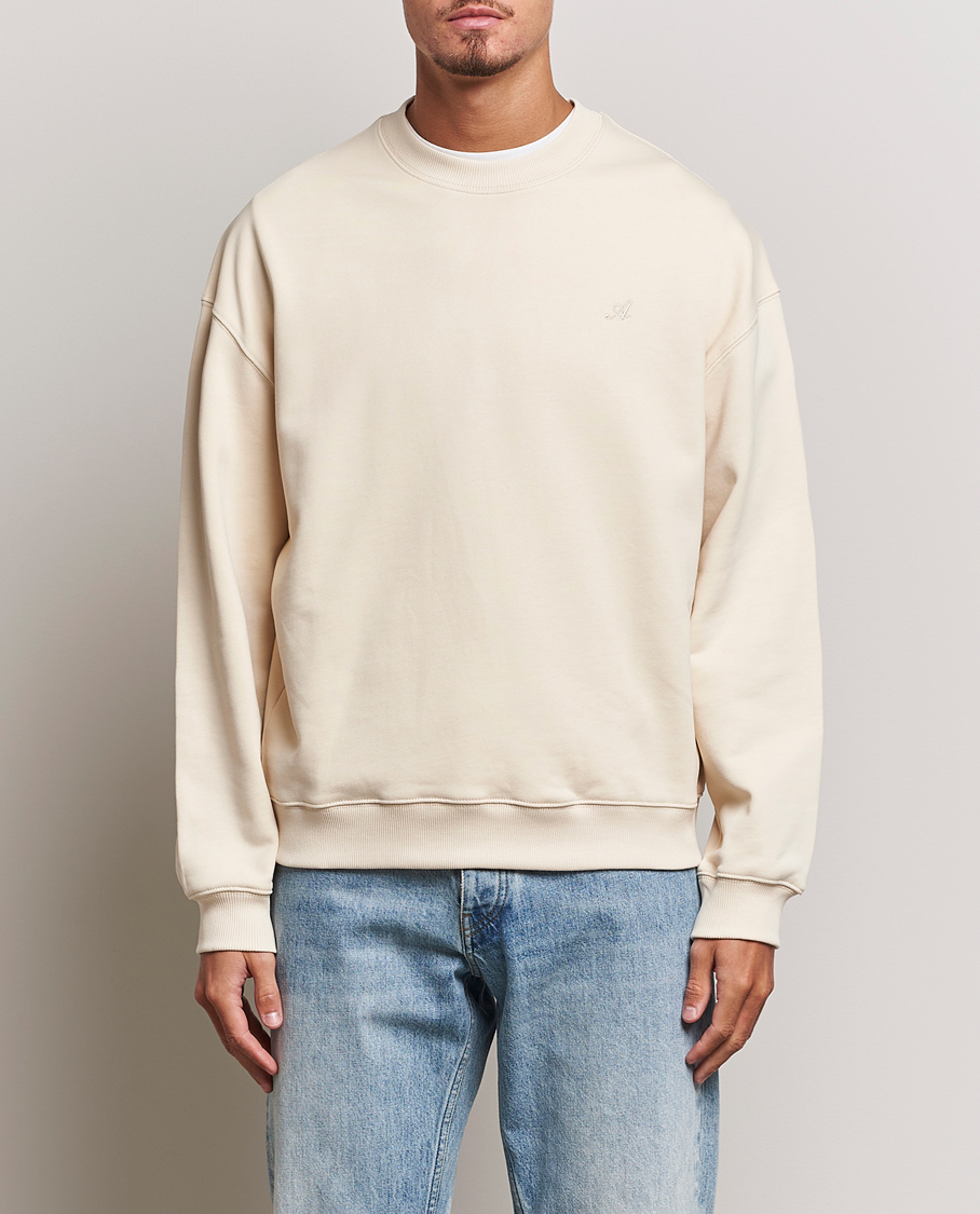 Herre | Gensere | Axel Arigato | Honor Crew Neck Sweatshirt Pale Beige