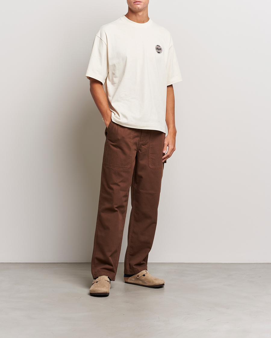 Herre | T-Shirts | Axel Arigato | Dunk Crew Neck T-Shirt Pale Beige
