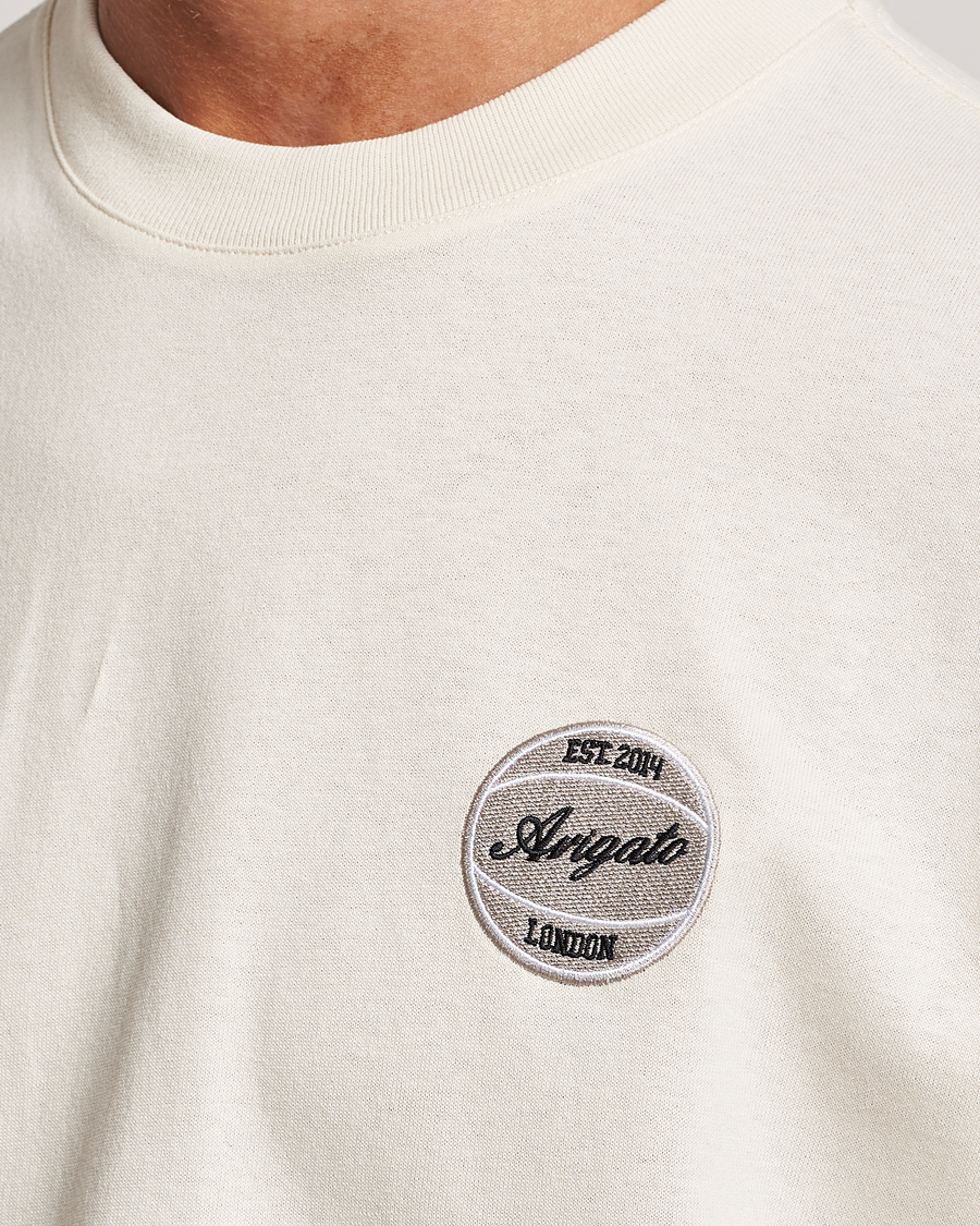 Herre | T-Shirts | Axel Arigato | Dunk Crew Neck T-Shirt Pale Beige
