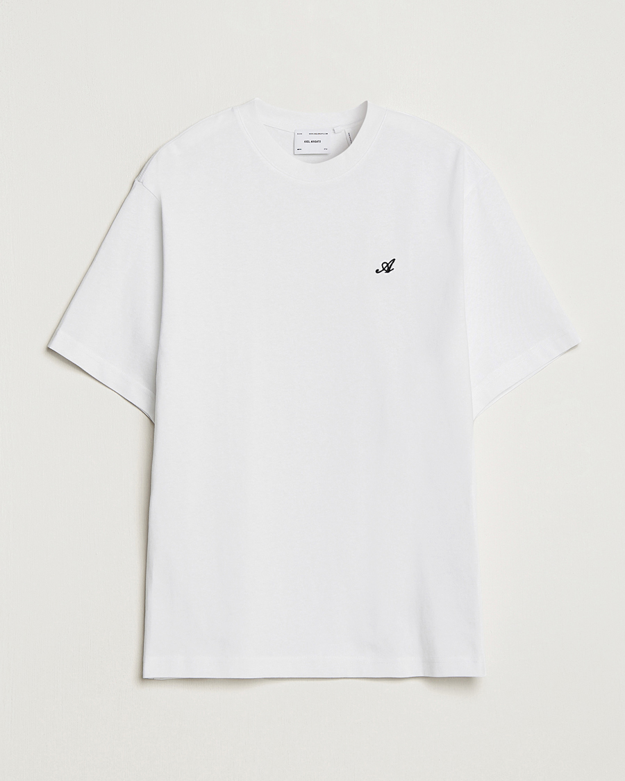 Herre | T-Shirts | Axel Arigato | Signature Crew Neck T-Shirt White