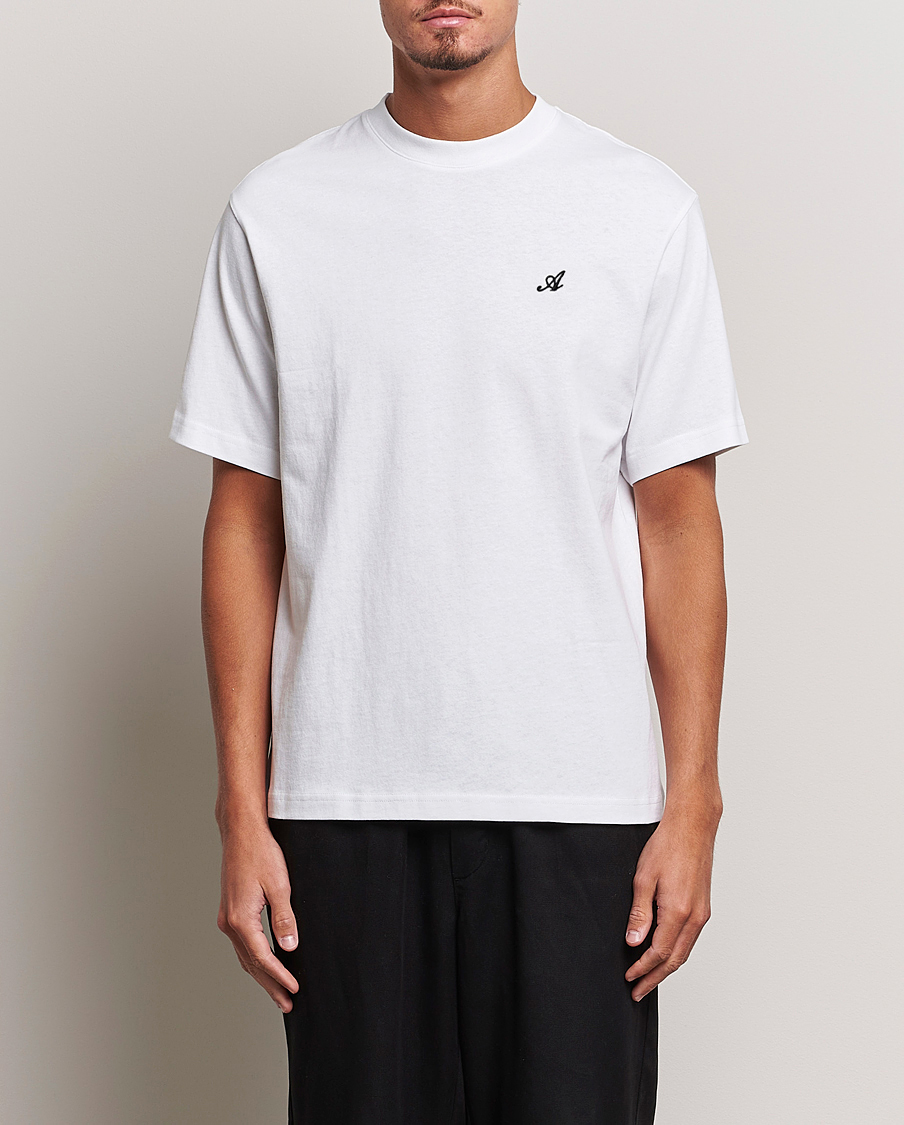 Herre |  | Axel Arigato | Signature Crew Neck T-Shirt White