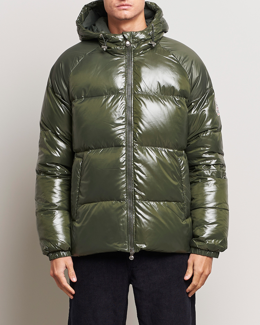Herre | Jakker | Pyrenex | Sten Hooded Puffer Jacket Deep Khaki