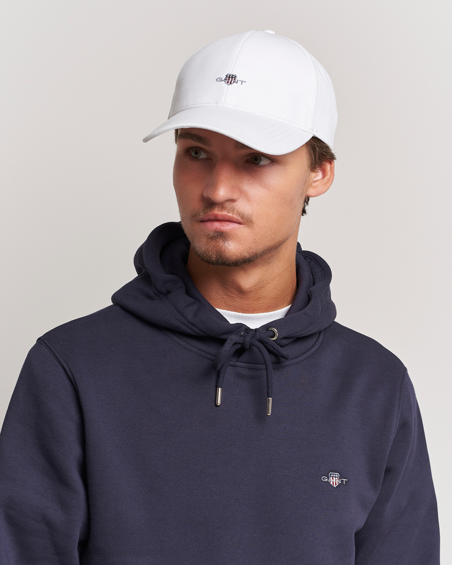 Herre | Caps | GANT | High Cotton Twill Cap White