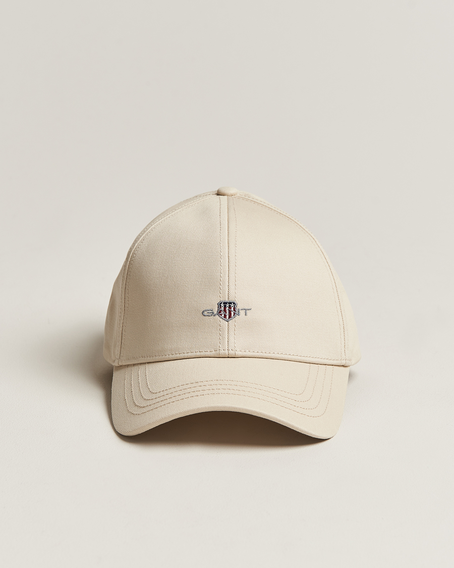 Herre | GANT High Cotton Twill Cap Putty | GANT | High Cotton Twill Cap Putty