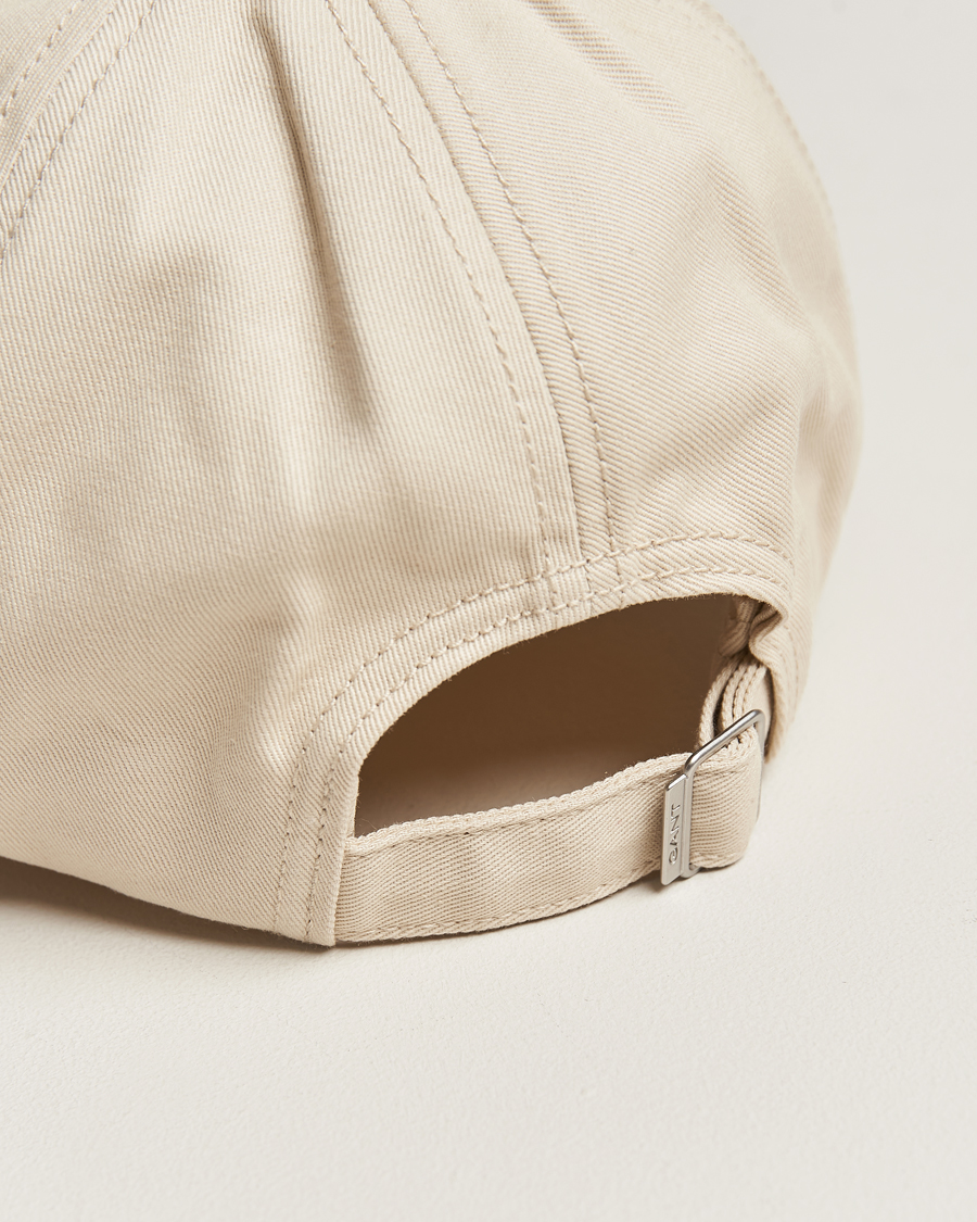 Herre | GANT High Cotton Twill Cap Putty | GANT | High Cotton Twill Cap Putty
