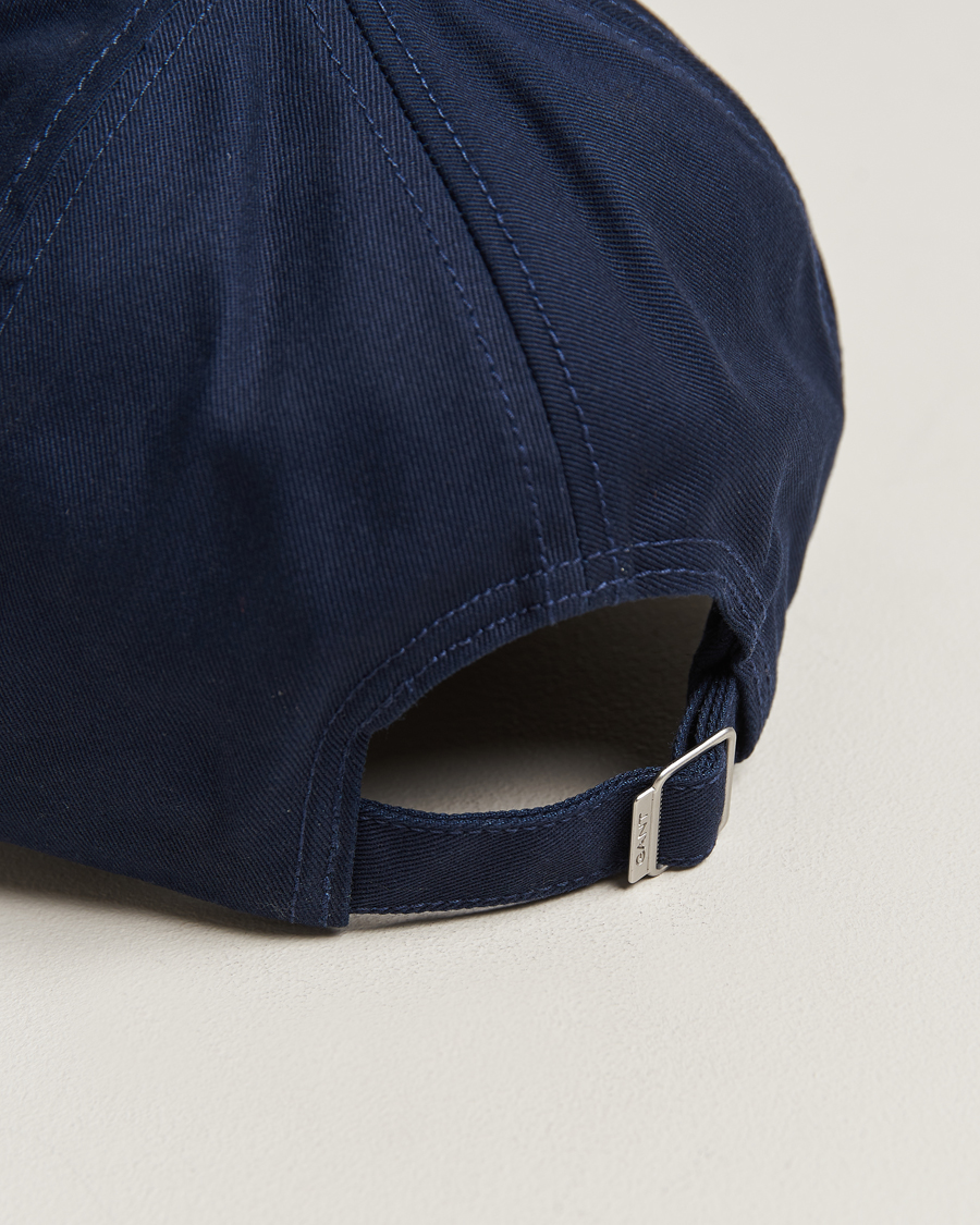 Herre | GANT High Cotton Twill Cap Marine | GANT | High Cotton Twill Cap Marine