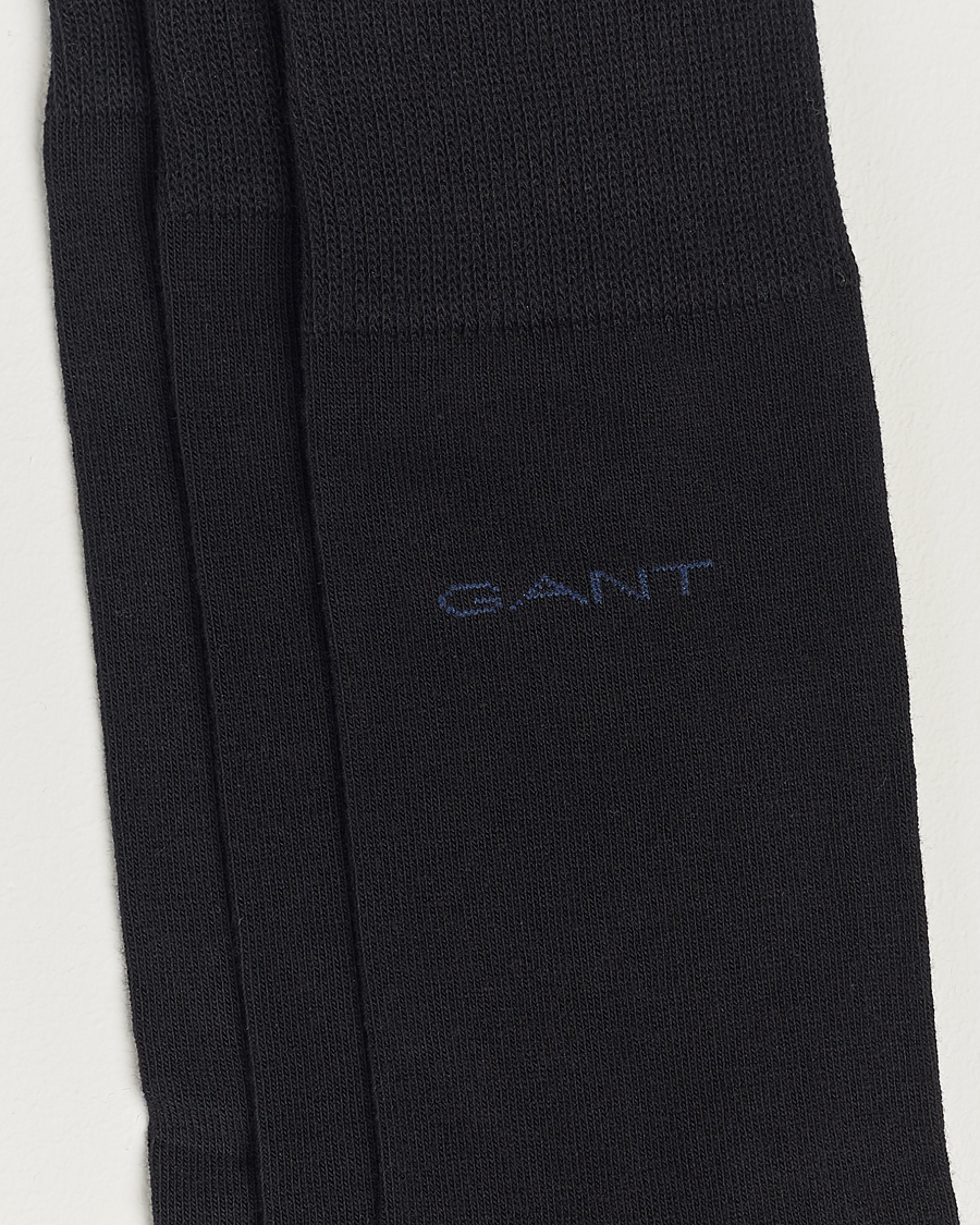 Herre | Undertøy | GANT | 3-Pack Cotton Socks Black