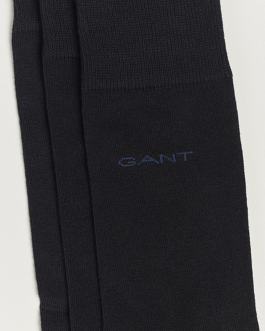 Herre | Undertøy | Gant | 3-Pack Cotton Socks Black
