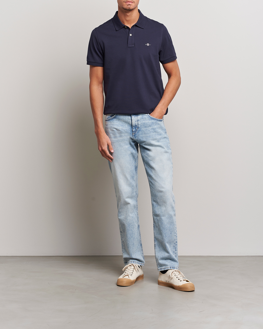 Herre | Pikéer | Gant | The Original Polo Evening Blue