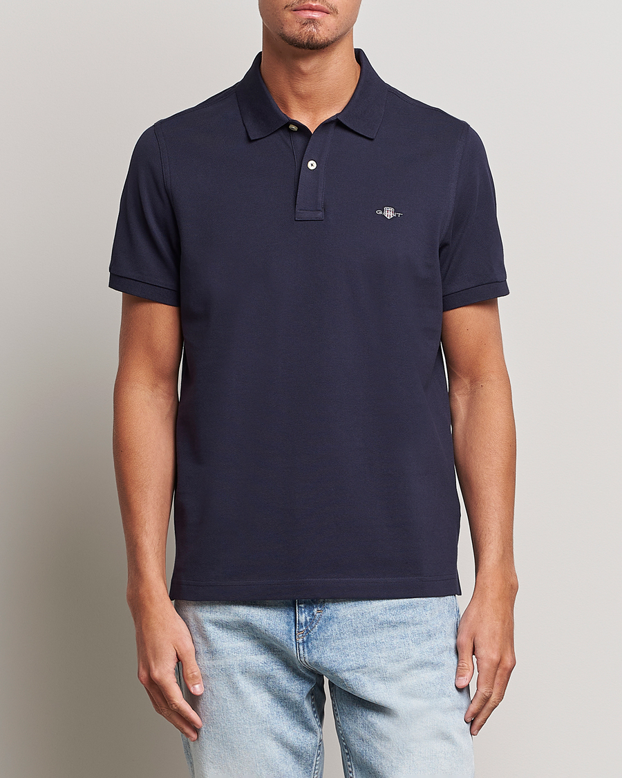 Herre | Pikéer | Gant | The Original Polo Evening Blue