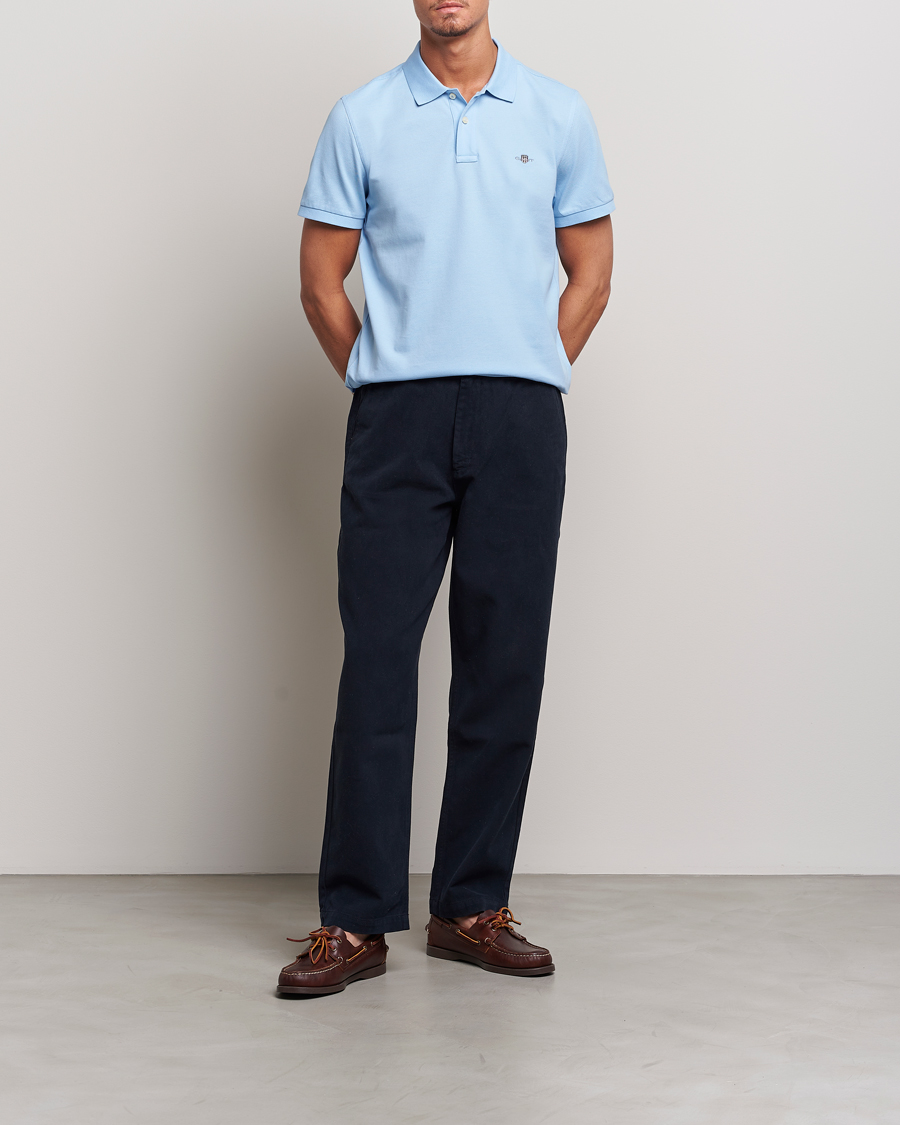 Herre | Pikéer | GANT | The Original Polo Capri Blue