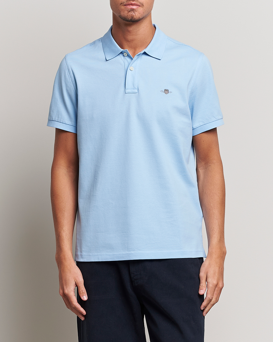 Herre | Pikéer | GANT | The Original Polo Capri Blue