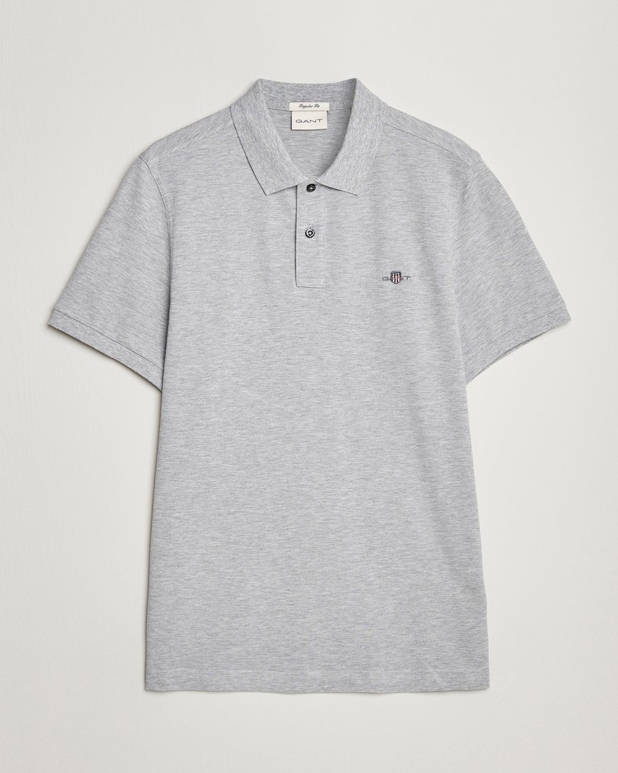 Herre | Pikéer | GANT | The Original Polo Grey Melange