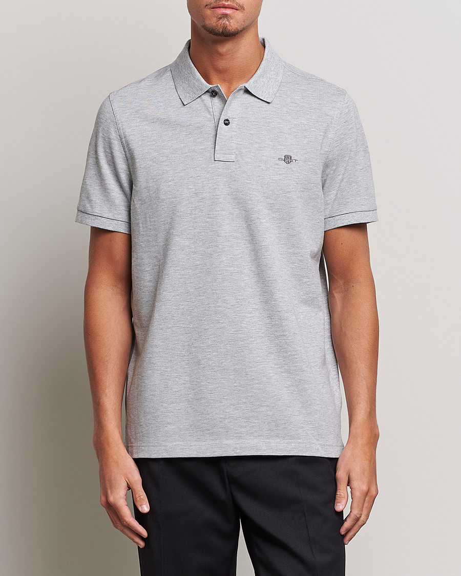 Herre | Pikéer | GANT | The Original Polo Grey Melange