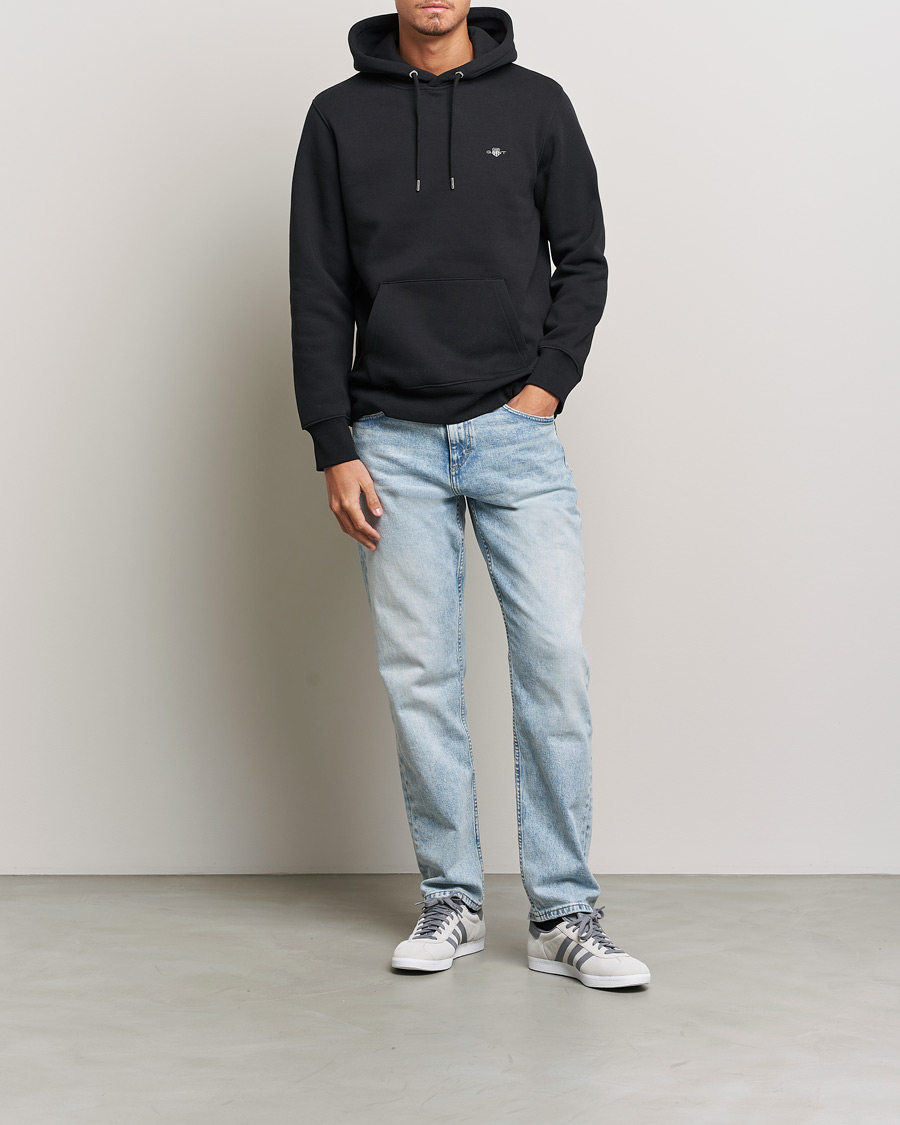 Herre | Gensere | Gant | Original Shield Logo Hoodie Black