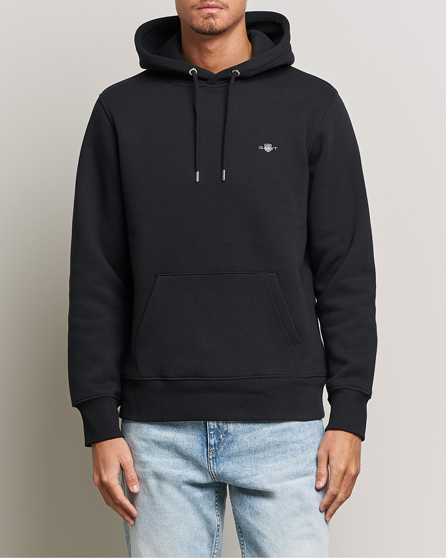 Herre | Gensere | Gant | Original Shield Logo Hoodie Black