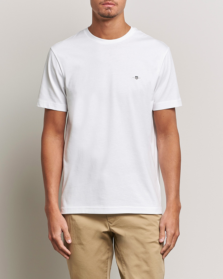 Herre | Preppy Authentic | GANT | The Original Solid T-Shirt White