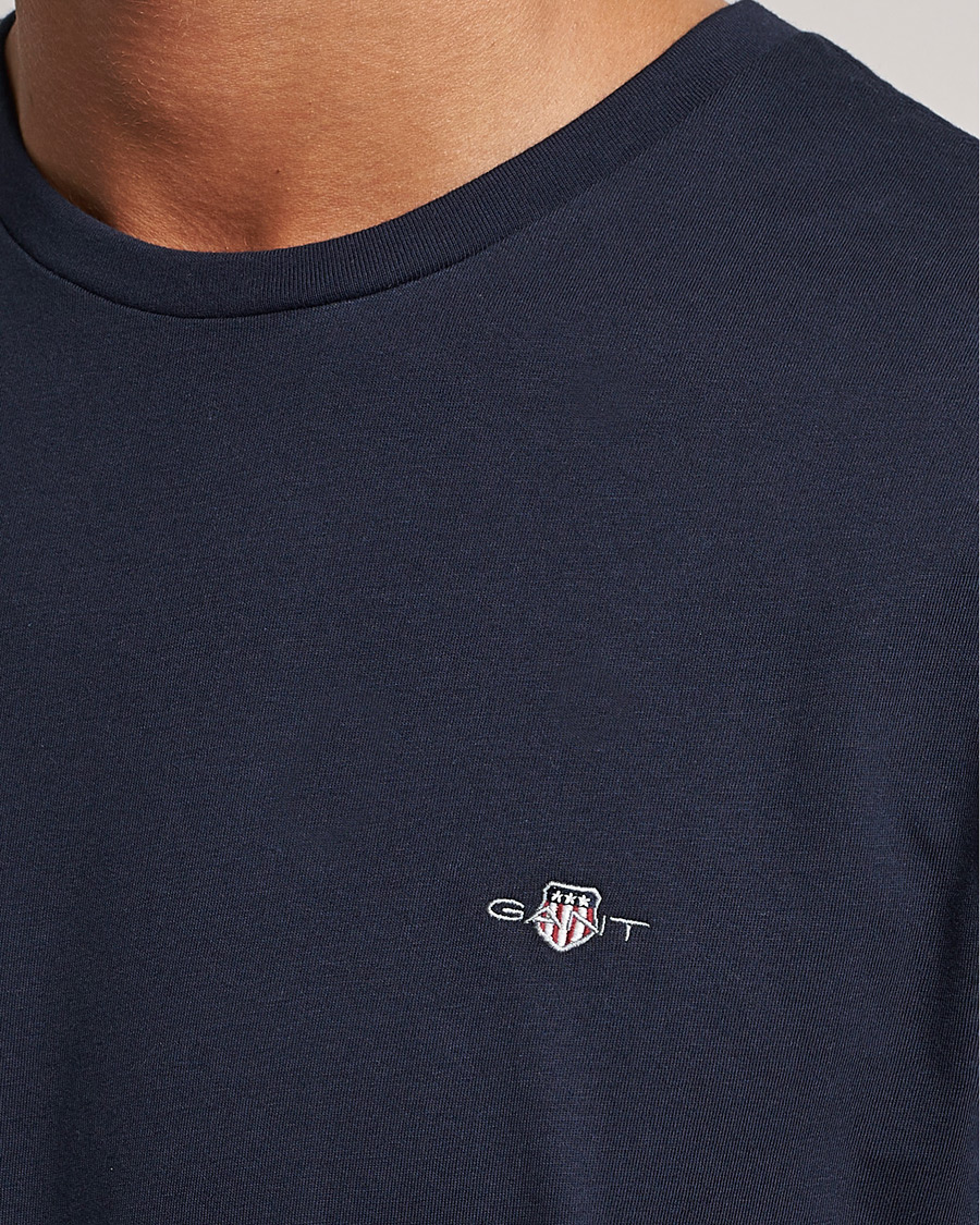 Herre | T-Shirts | Gant | The Original Solid T-Shirt Evening Blue