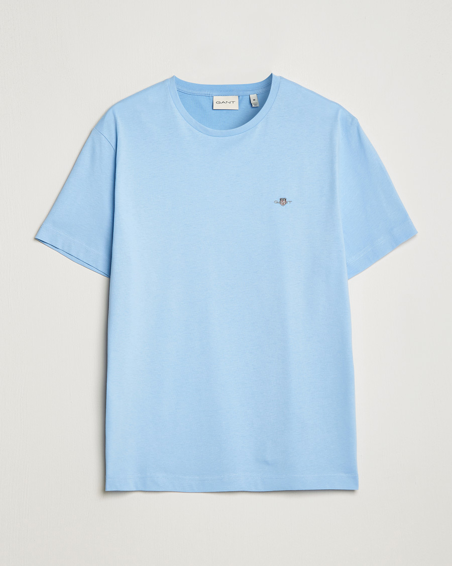 Herre | T-Shirts | GANT | The Original Solid T-Shirt Capri Blue