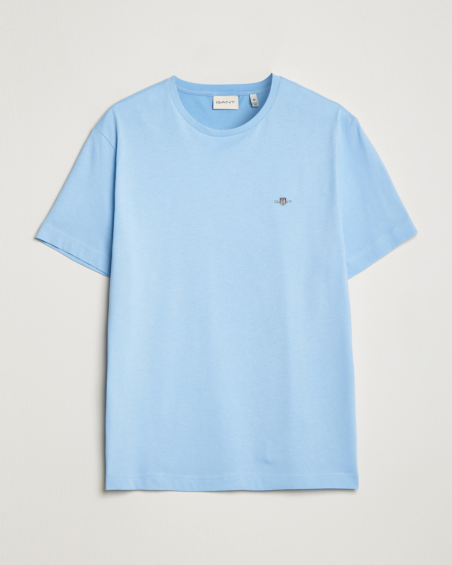 Herre | T-Shirts | Gant | The Original Solid T-Shirt Capri Blue