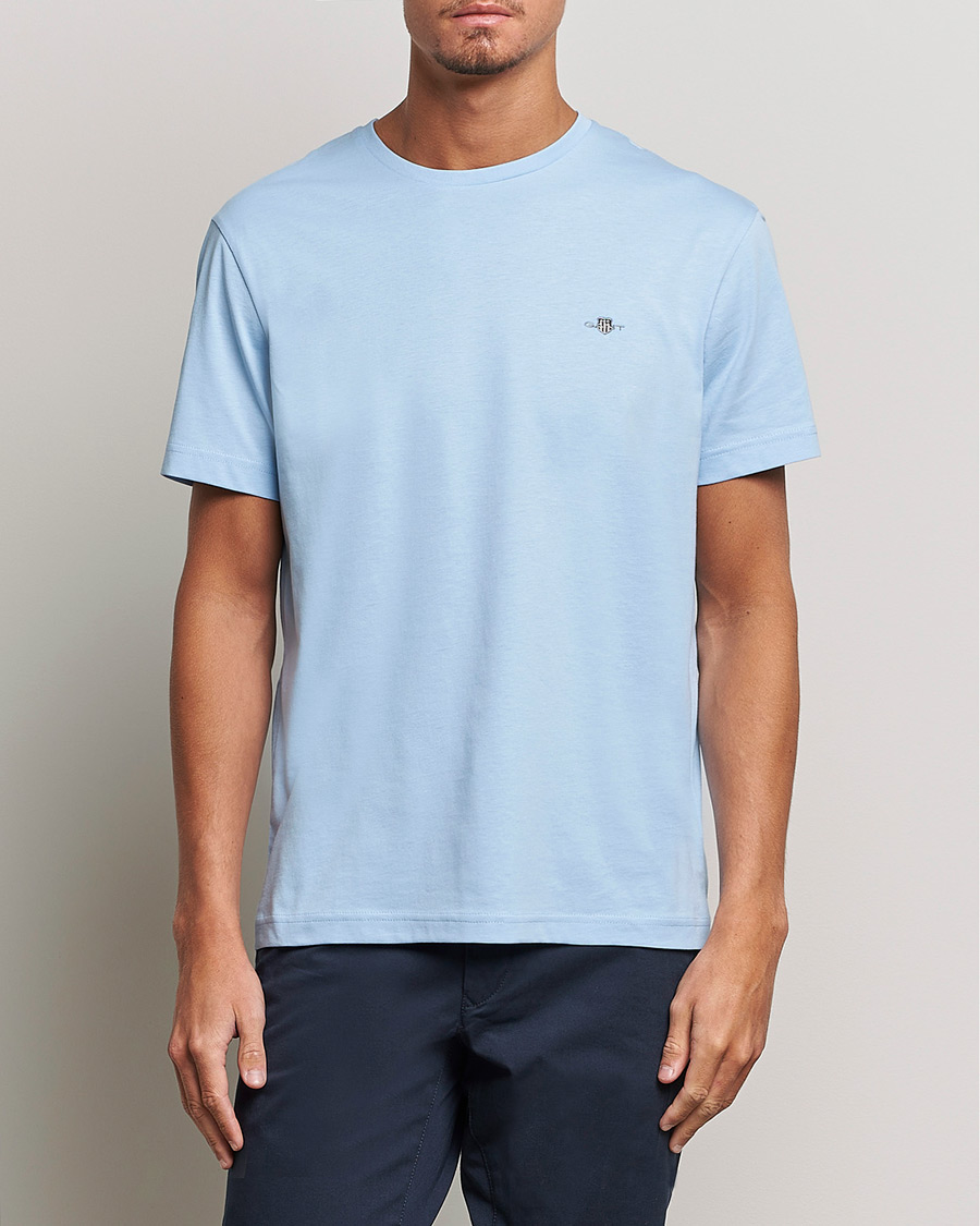 Herre | Kortermede t-shirts | GANT | The Original Solid T-Shirt Capri Blue