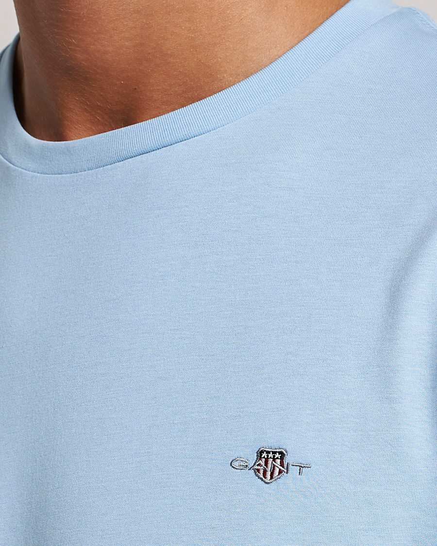 Herre | T-Shirts | GANT | The Original Solid T-Shirt Capri Blue
