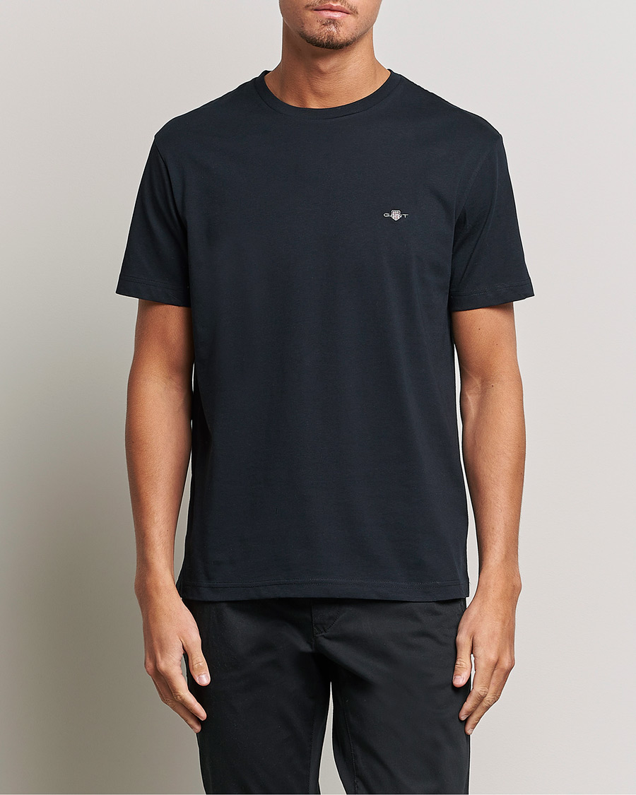 Herre | Kortermede t-shirts | GANT | The Original Solid T-Shirt Black