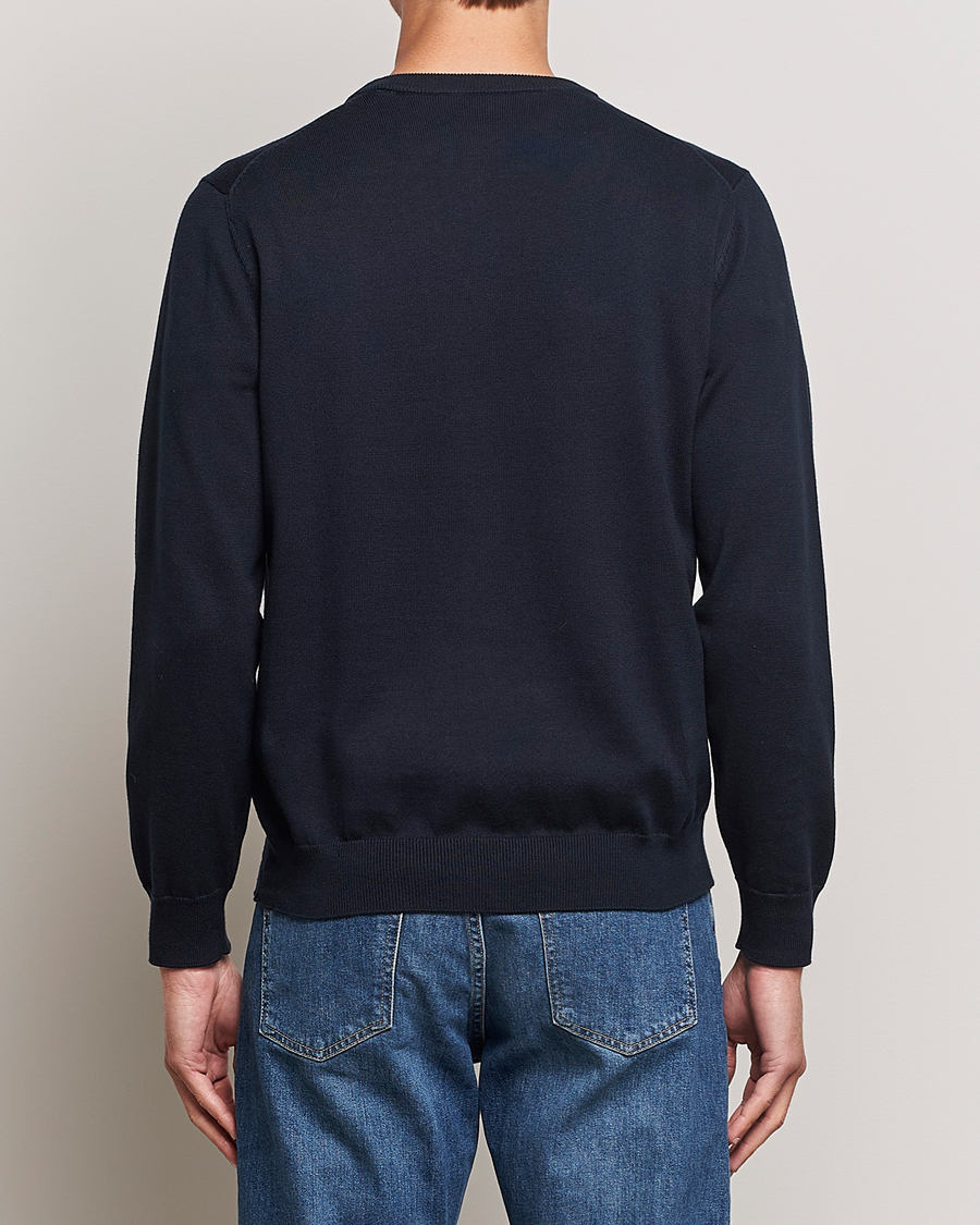 Herre | Gensere | Gant | Classic Cotton Crew Neck Evening Blue