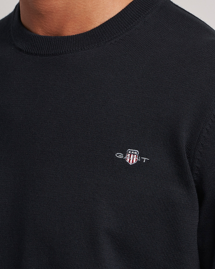 Herre | Gensere | GANT | Classic Cotton Crew Neck Black