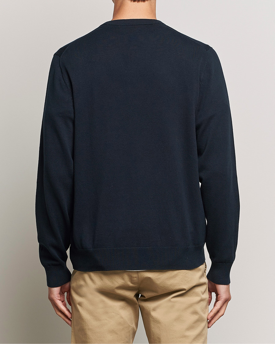 Herre | Gensere | Gant | Classic Cotton V-Neck Evening Blue